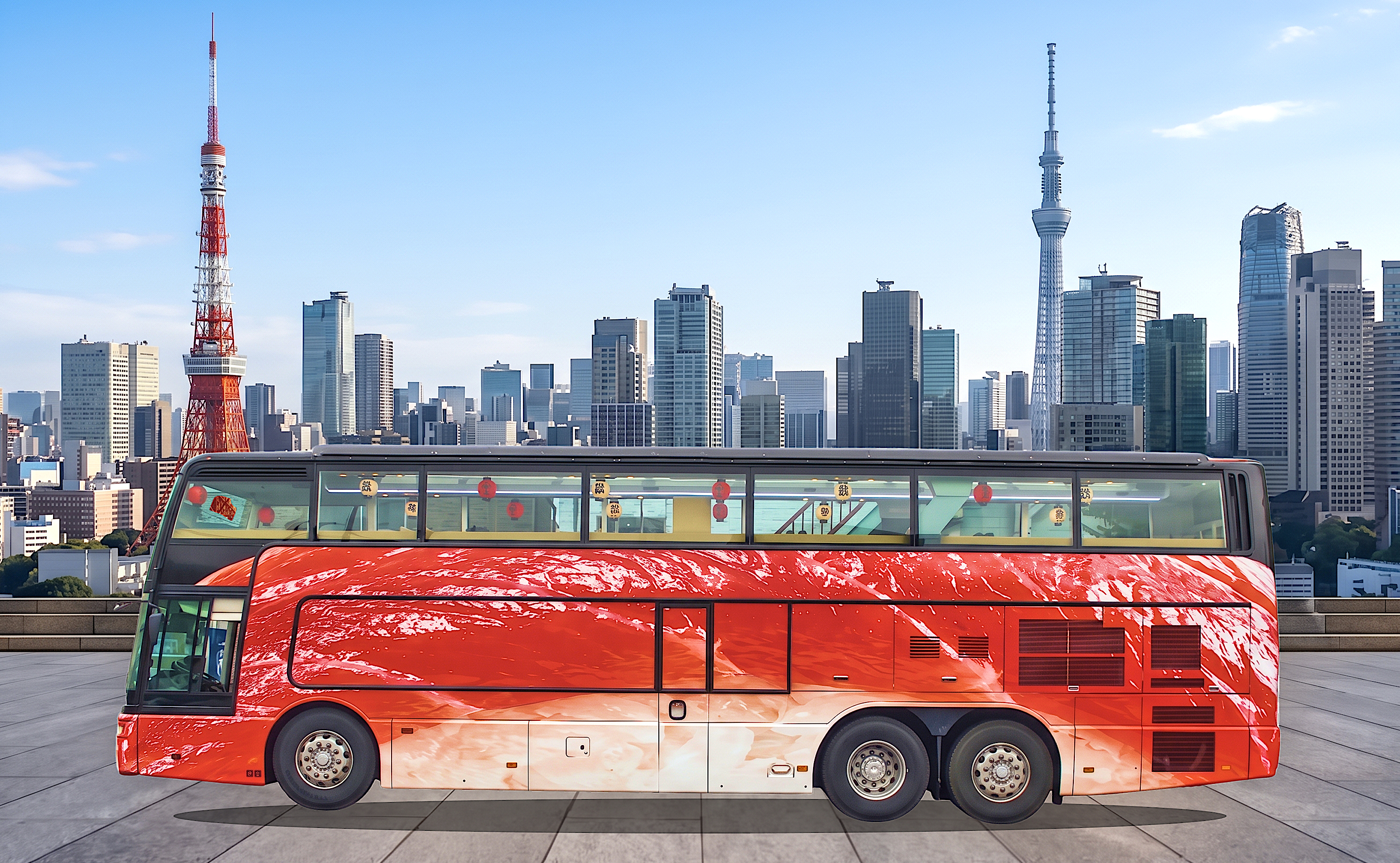 話題の“走る回転寿司”「SUSHI BUS」に、鈴茂器工のコンパクトシャリ玉